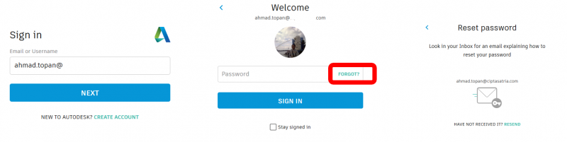 Reset password