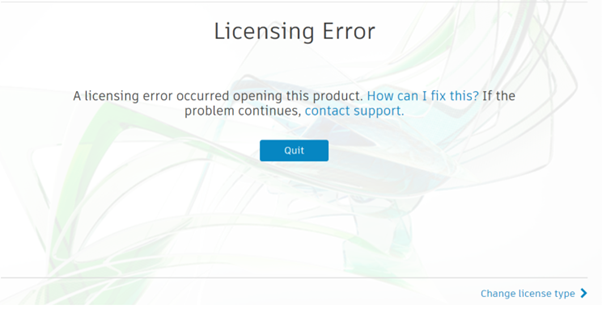 Licensing Error-3