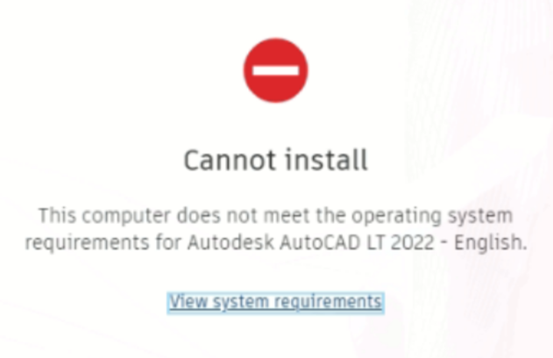 cannot install