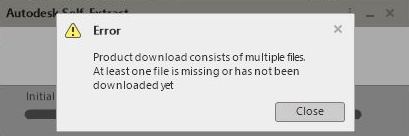 error product download consists