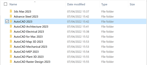 folder installer 2023