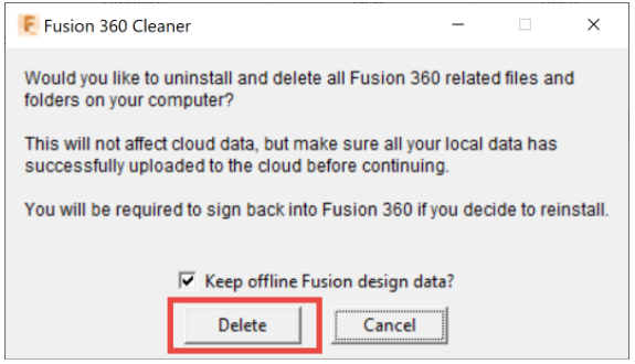 fusion 360 cleaner