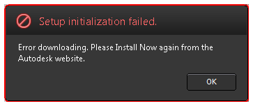 setup initialization failed