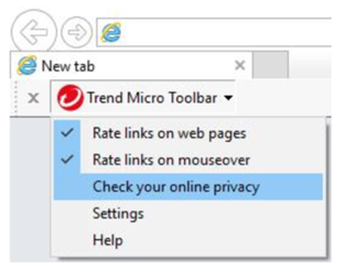 trend micro toolbar